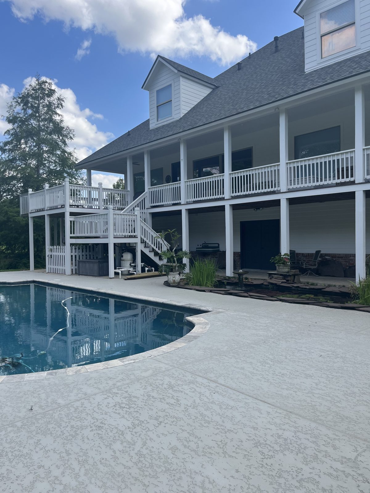 Finished multi-story exterior repaint.